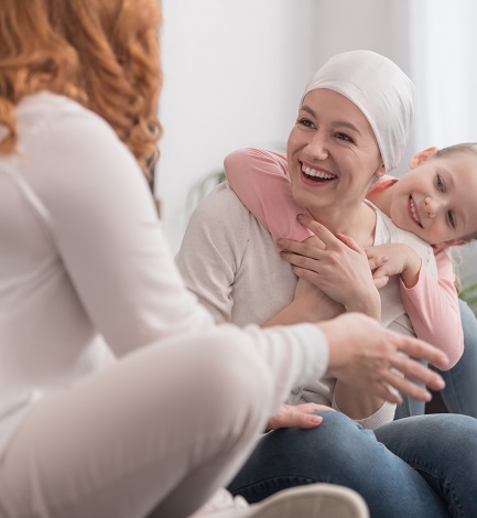 Happy Family Spending Time Together, Cancer Concept